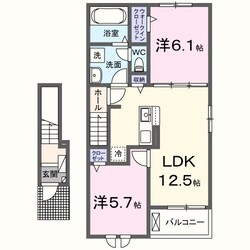 シャルマンヴィレッジ　Ｂの物件間取画像